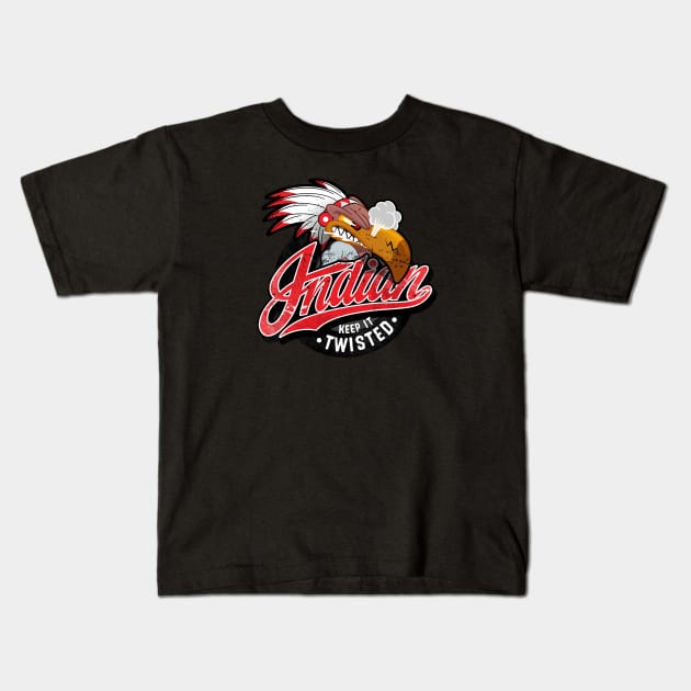 Indian vulture keep it twisted Kids T-Shirt by szymonkalle